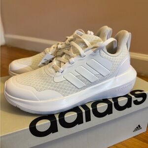 NIB Adidas FortaRun 3.0 J White Sneakers Youth size 3.5